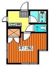 秋光館 1Kの間取り