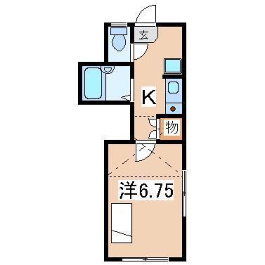 間取図 レオパレス川元開和町第二