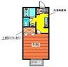 セジュールまきI 1Kの間取り