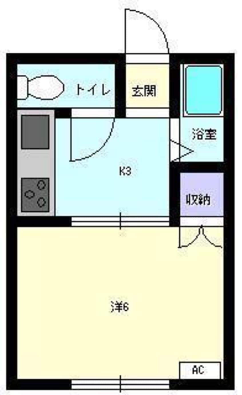 間取図 コーポ富士