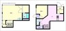 フルール 2LDKの間取り