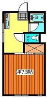サイドパーク 1Kの間取り