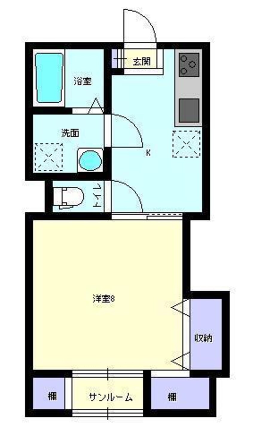 間取図 ロイヤルハイツ八王子B