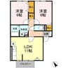 ウィルオルメ 2LDKの間取り