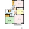 コーポビューラーII 3Kの間取り