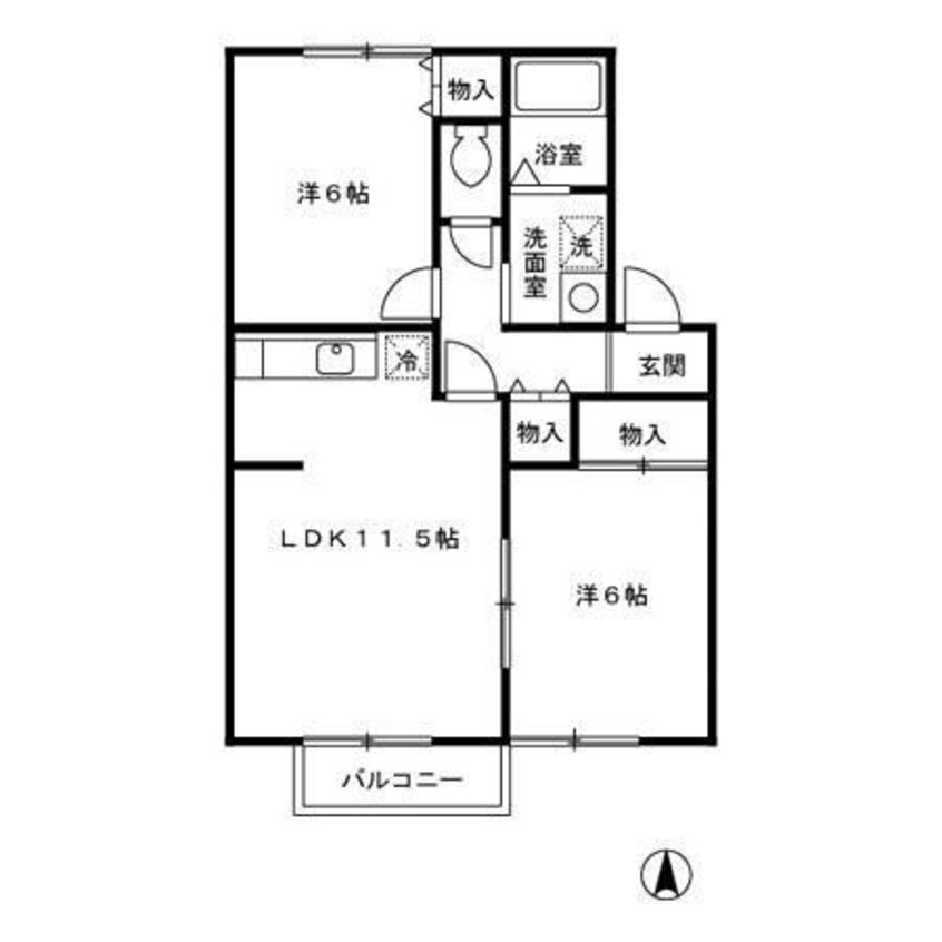 間取図 プリエ豊町　C