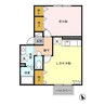 ウィルモア御所野 1LDKの間取り