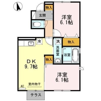 間取図 アルカンシェル茨島