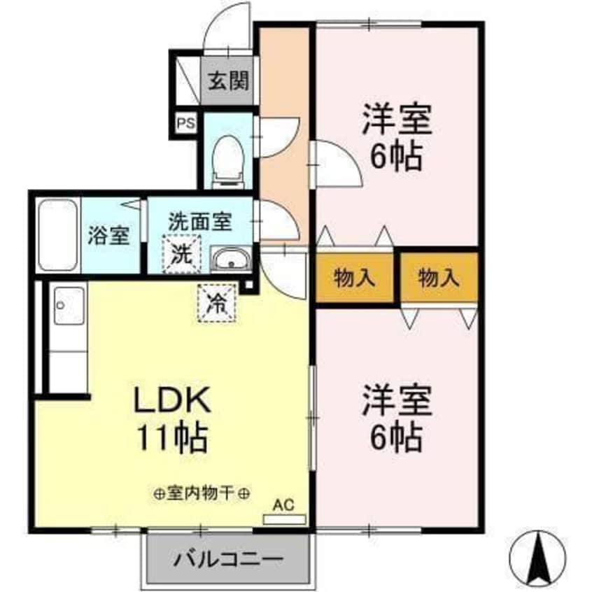 間取図 ピアハイムＡ