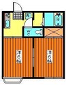 タウニィ松崎 2Kの間取り