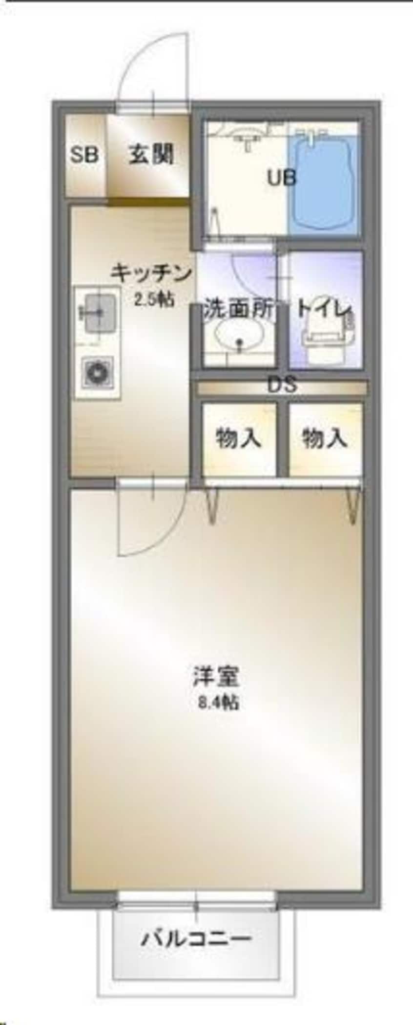 間取図 パレスブラン旭南
