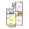 グレイタス川元　A 2LDKの間取り