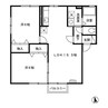 セジュール目長田 2LDKの間取り