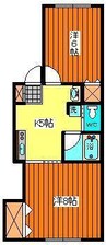 アネシス東町Ａ 2Kの間取り