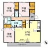 セジュール　ハル　A 3LDKの間取り