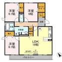 セジュール　ハル　Bの間取図