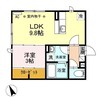 Mブラッド 1LDKの間取り