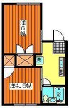 レジデンスオルメ 2Kの間取り