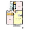 ＳＵＮＲＩＳＥ文 2LDKの間取り