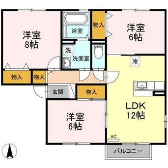 間取図 ロイヤルタウン広面　Ａ