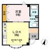 フォレスト楢山 1LDKの間取り