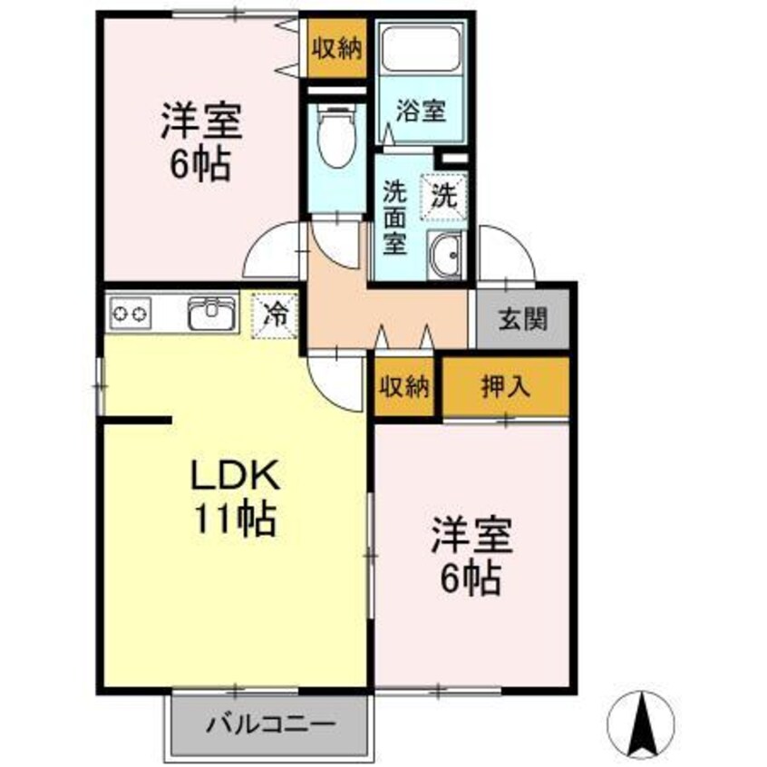 間取図 セジュールピース