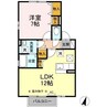 グランモア港北 1LDKの間取り