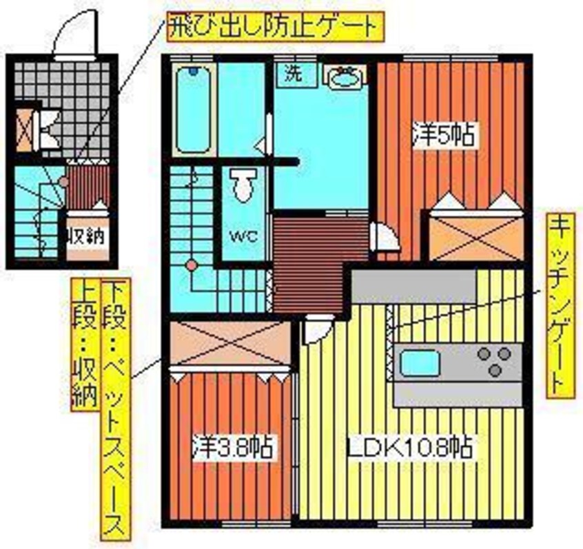 間取図 カーネカッツェ・サルースA