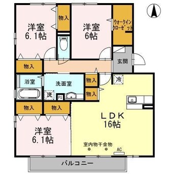 間取図 グランディール川尻