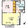 ザ・クラシカ 1LDKの間取り