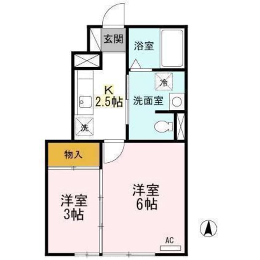 間取図 ドヌール寺内