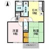 メゾンSKII 2DKの間取り