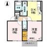 メゾンSKII 2DKの間取り
