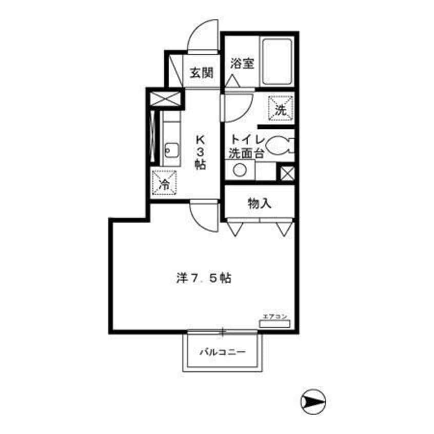 間取図 エクセレント大沼