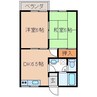 リポーズウィング秋田A 2DKの間取り