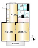 フレグランス緑丘Ｂの間取図