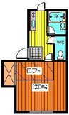 レジデンスＳ 1Kの間取り