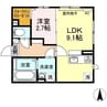 ヒルズ相染 1LDKの間取り