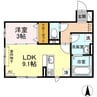 ヒルズ相染 1LDKの間取り