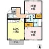 ドム７２２ 2LDKの間取り