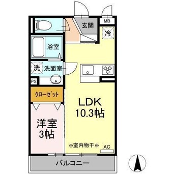 間取図 コモンリード華孝　山王