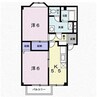 エスポワール水戸瀬 2DKの間取り