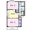 アグレアーブル 2DKの間取り