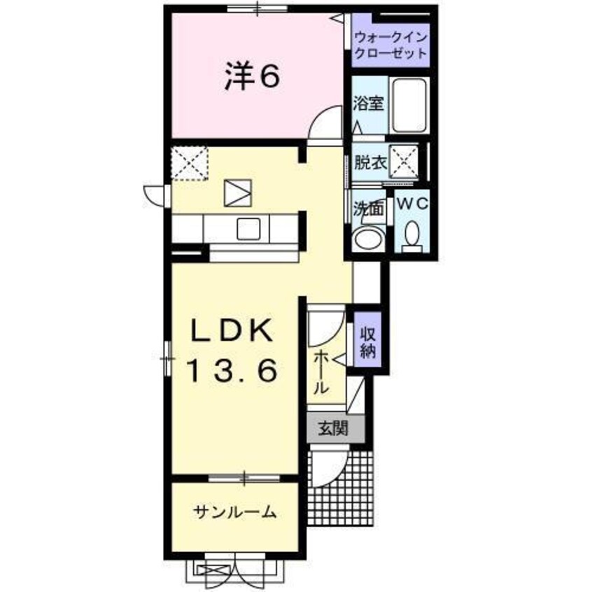 間取図 インフィニティ　サクラ