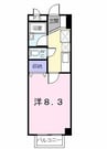 ＳＵＮＲＩＳＥ２１ 1Kの間取り