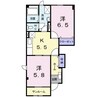 サン・ベルデ 2Kの間取り