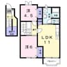 ローテローゼＹ 2LDKの間取り