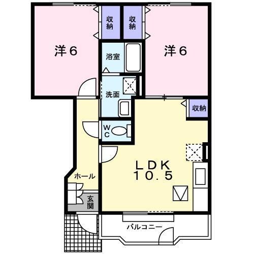 間取り図 パルパレスＢ