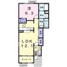 グランデ・フィオーレ　IIーＢ 1LDKの間取り