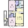 メゾン・ディス 2LDKの間取り